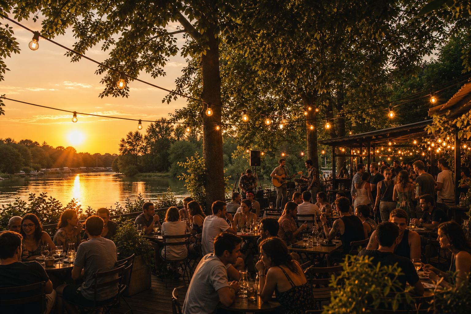 Soirée conviviale au bord de l'Erdre